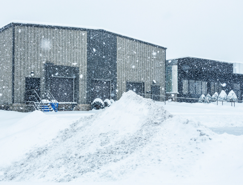thermal bridging winter warehouse